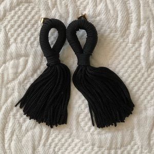 Black Tassel Earrings